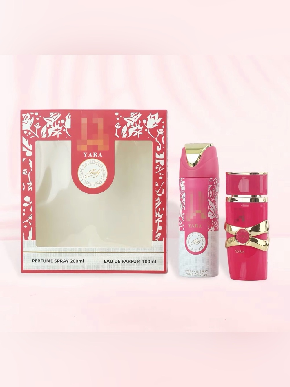 Yara Women's Pink Fragrance Gift Set - Eau de Parfum & Perfume Spray